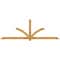 Ekena Millwork Redmond Rough Sawn Timber Gable Bracket, Western Red Cedar, 108"W x 36"H x 2"D x 4"F, 8/12 Pitch GBW108X36X0204RED00RWR - alternate 1